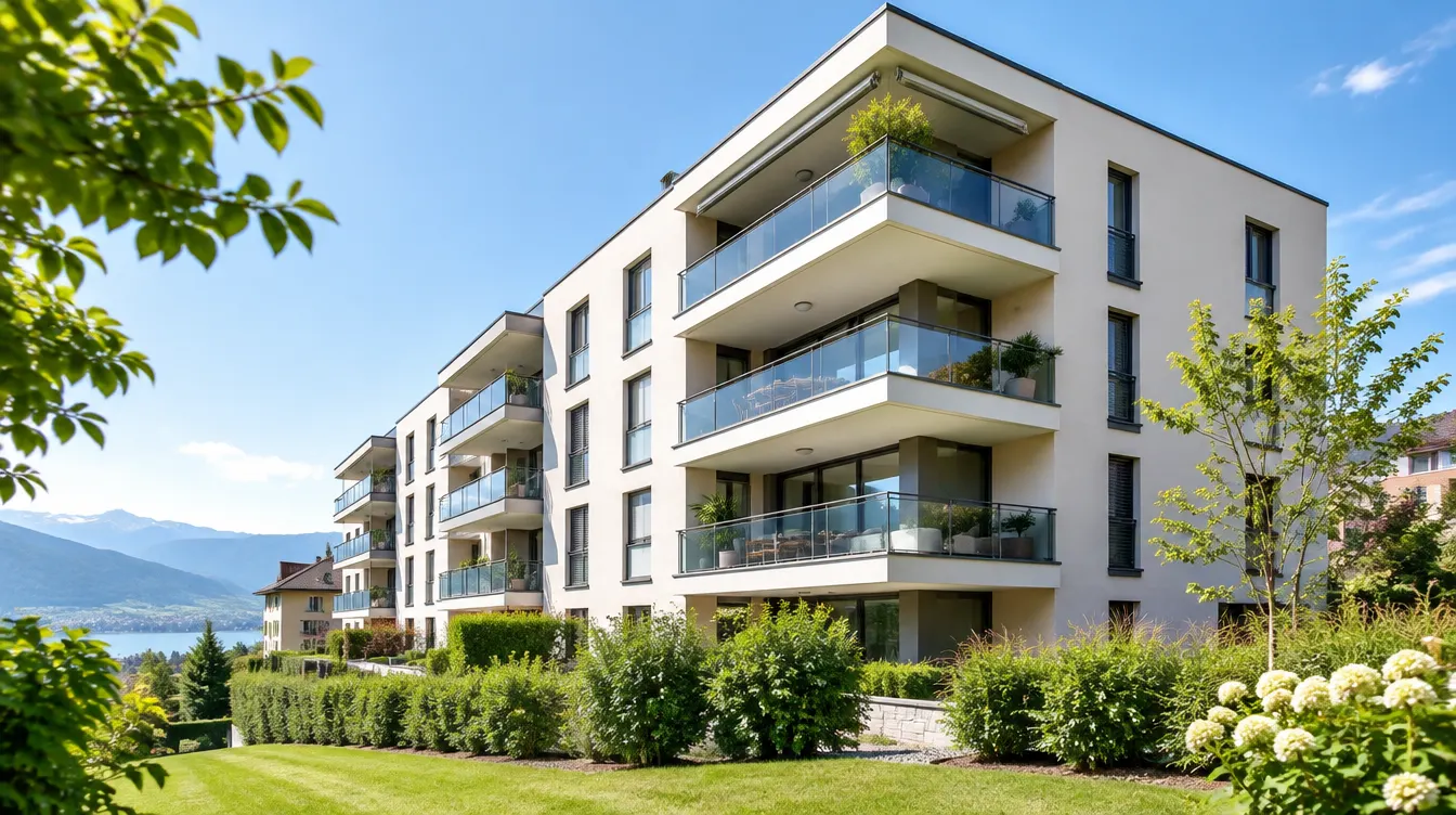 Immeuble d'appartements en PPE avec balcons